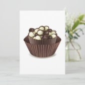 Chocolates Cup Uitnodigingen (Staand voorkant)
