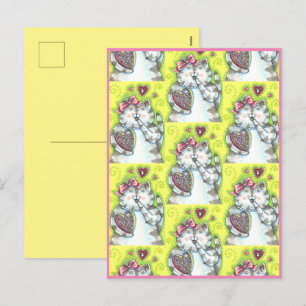 CHOCOLATES UIT DE SECRET ADMIRER VAN KITTEN, VALEN FEESTDAGENKAART