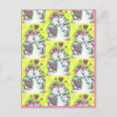 CHOCOLATES UIT DE SECRET ADMIRER VAN KITTEN, VALEN FEESTDAGENKAART (Voorkant)