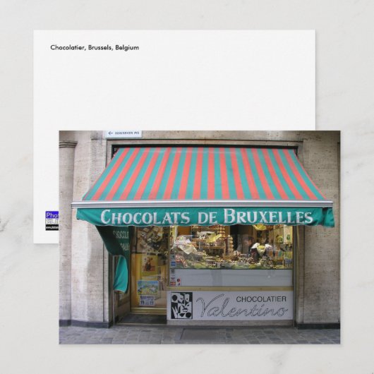 Chocolatier, Brussel, België Briefkaart (Voorkant / Achterkant)