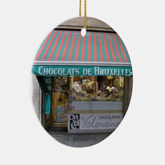 Chocolatier, Brussel, België Keramisch Ornament (Rechts)