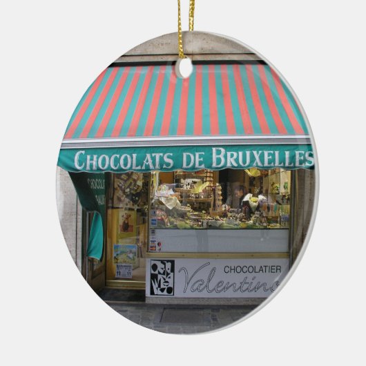 Chocolatier, Brussel, België Keramisch Ornament (Links)