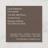 Chocolatier Cadeauspecialiteiten Visitekaartjes (Achterkant)
