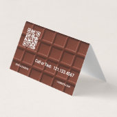Chocolatier Custom QR Visitekaartje (Achterkant)