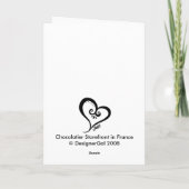 Chocolatier Kaart (Achterkant)