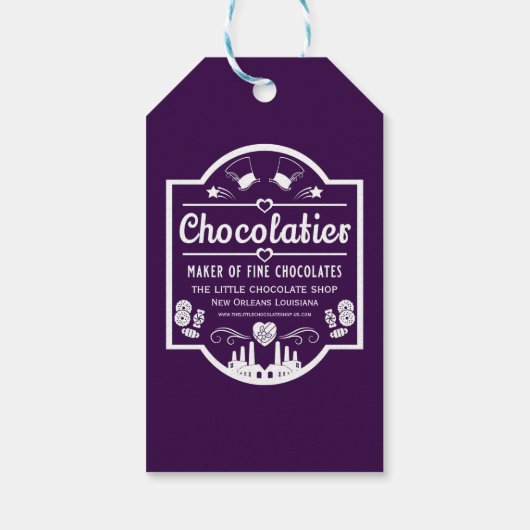 Chocolatier Maker Cadeaulabel (Achterkant)