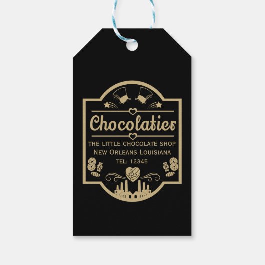Chocolatier Maker Cadeaulabel (Achterkant)