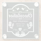 Chocolatier Maker Glazen Onderzetter (Achterkant)