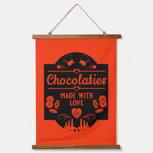 Chocolatier Maker Hangend Wandkleed (Voorkant)