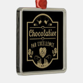 Chocolatier Maker Metalen Ornament (Rechts)