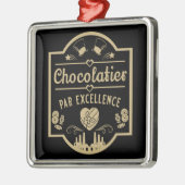 Chocolatier Maker Metalen Ornament (Links)