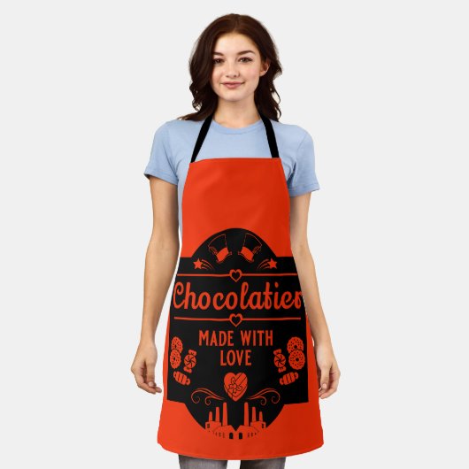 Chocolatier Maker Schort (Gedragen)