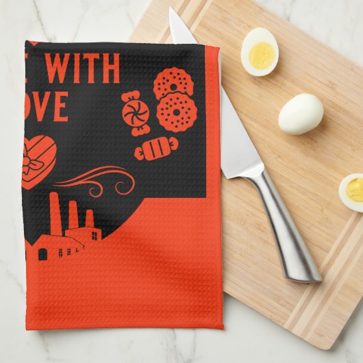 Chocolatier Maker Theedoek (Quarter Fold)