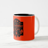 Chocolatier Maker Tweekleurige Koffiemok (Voorkant rechts)