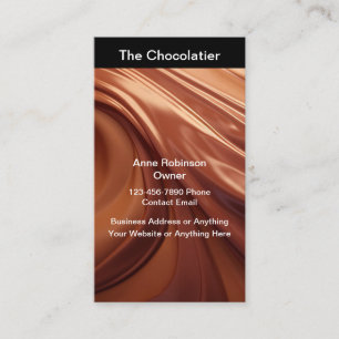 Chocolatier thema Visitekaartjes verticaal