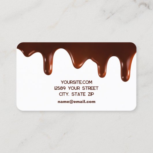 🍬 Chocolatier Visitekaartje (Achterkant)