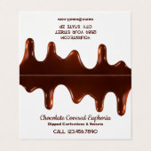 🍬 Chocolatier Visitekaartje (Buitenkant ongevouwen)