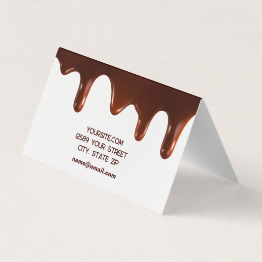 🍬 Chocolatier Visitekaartje (Achterkant)