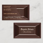 Chocolatier Visitekaartjes Creamy Dark Chocolate (Voorkant / Achterkant)