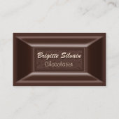 Chocolatier Visitekaartjes Creamy Dark Chocolate (Achterkant)