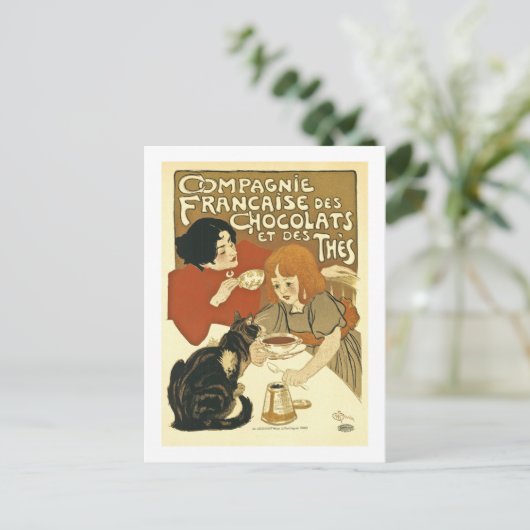 Chocolats  Franse ad Briefkaart (Staand voorkant)