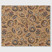 Chocolete donuts met spruitjes patroon cadeaupapier (Vlak)