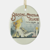 Chocoloate Art Nouveau Keramisch Ornament (Rechts)