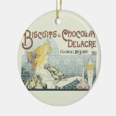 Chocoloate Art Nouveau Keramisch Ornament (Links)