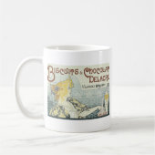 Chocoloate Art Nouveau Koffiemok (Links)