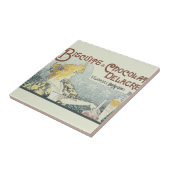 Chocoloate Art Nouveau Vrouw Tegeltje (Zijkant)