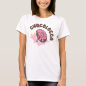 chocolocca (gek van chocolade met donuts) t-shirt (Voorkant)