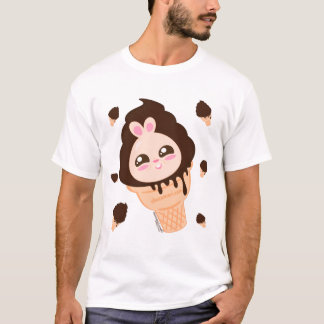 Chocomari-Choco Chubby Bunny Ice Cream V.01 T-shirt