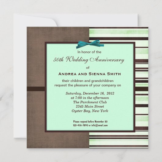 ChocoMint 50ste huwelijksjubileum Kaart (Voorkant)