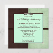 ChocoMint 50ste huwelijksjubileum Kaart (Voorkant / Achterkant)