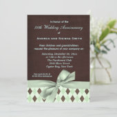 ChocoMint Huwelijksjubileum Kaart (Staand voorkant)