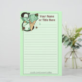 Chocomint Ice Cream Stationery Briefpapier (Staand voorkant)