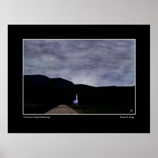 Chocorua Chapel Mindscape Poster (Voorkant)