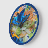 Chocotejas op de Feria in Peru Backward Clock Grote Klok (Hoek)