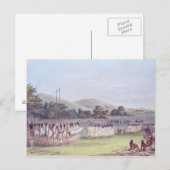 Choctaw Ball-Play Dance, 1834-35 Briefkaart (Voorkant / Achterkant)