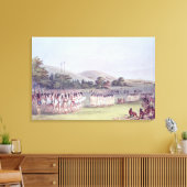 Choctaw Ball-Play Dance, 1834-35 Canvas Afdruk (Insitu (Woonkamer))