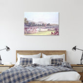 Choctaw Ball-Play Dance, 1834-35 Canvas Afdruk (Insitu (Slaapkamer))