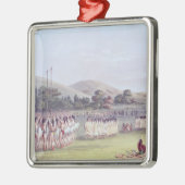 Choctaw Ball-Play Dance, 1834-35 Metalen Ornament (Links)