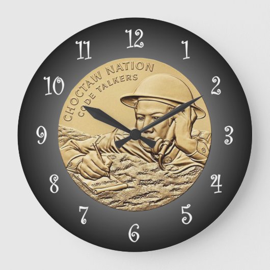 Choctaw Code Talkers Bronzen Medaille ~ Grote Klok (Voorkant)