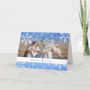 Choctaw Mare en Foal - 5x7-vakantiekaart Feestdagen Kaart