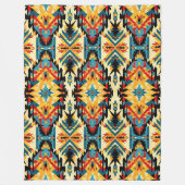 Choctaw-natiepatroon Fleece Deken (Voorkant)