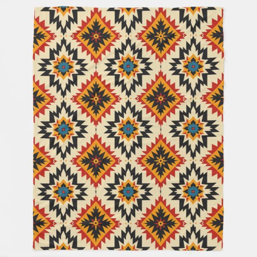 Choctaw-natiepatroon Fleece Deken (Voorkant)