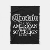 Choctaw Native American Indian  Fleece Deken (Voorkant)
