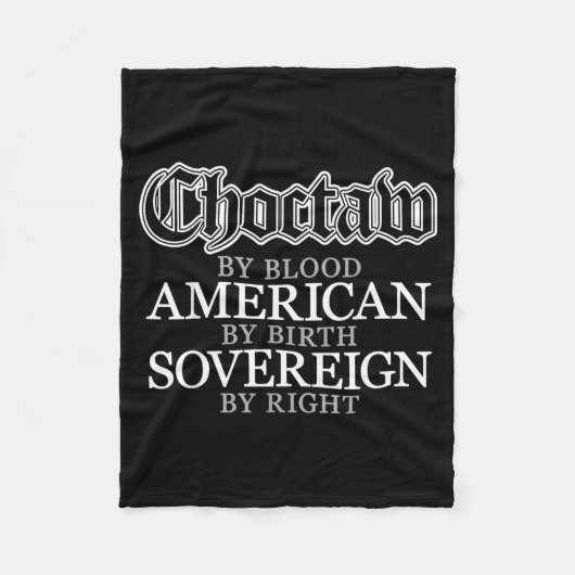 Choctaw Native American Indian  Fleece Deken (Voorkant)