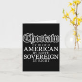 Choctaw Native Amerikaanse Indiaan Kaart (Gele Bloem)
