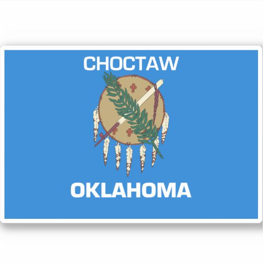 Choctaw Oklahoma Sticker (Voorkant)